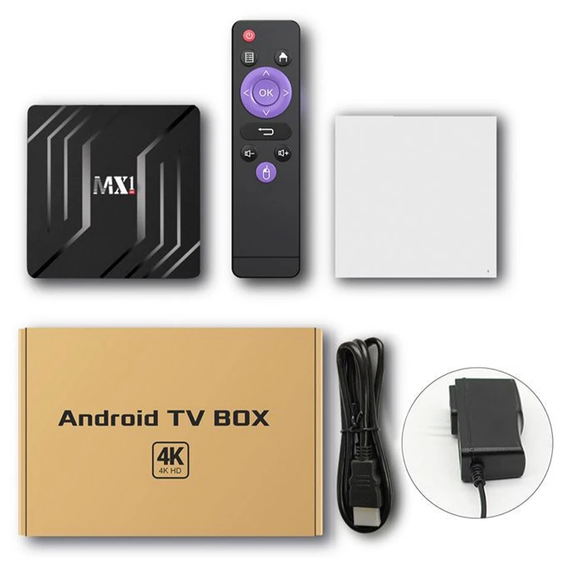MX1 2 4G + 5GWiFi 4K HD TV BOX RK3228A 16G сетевой плеер Android 9 0 телеприставка|ТВ-приставки и