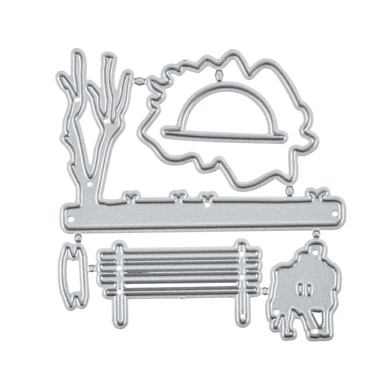 Naifumodo Lovers Seat on Park Bench Metal Cutting Dies 2019 for Craft Scrapbooking Album Embossing Stencil Die Cut Paper Decor | Дом и сад
