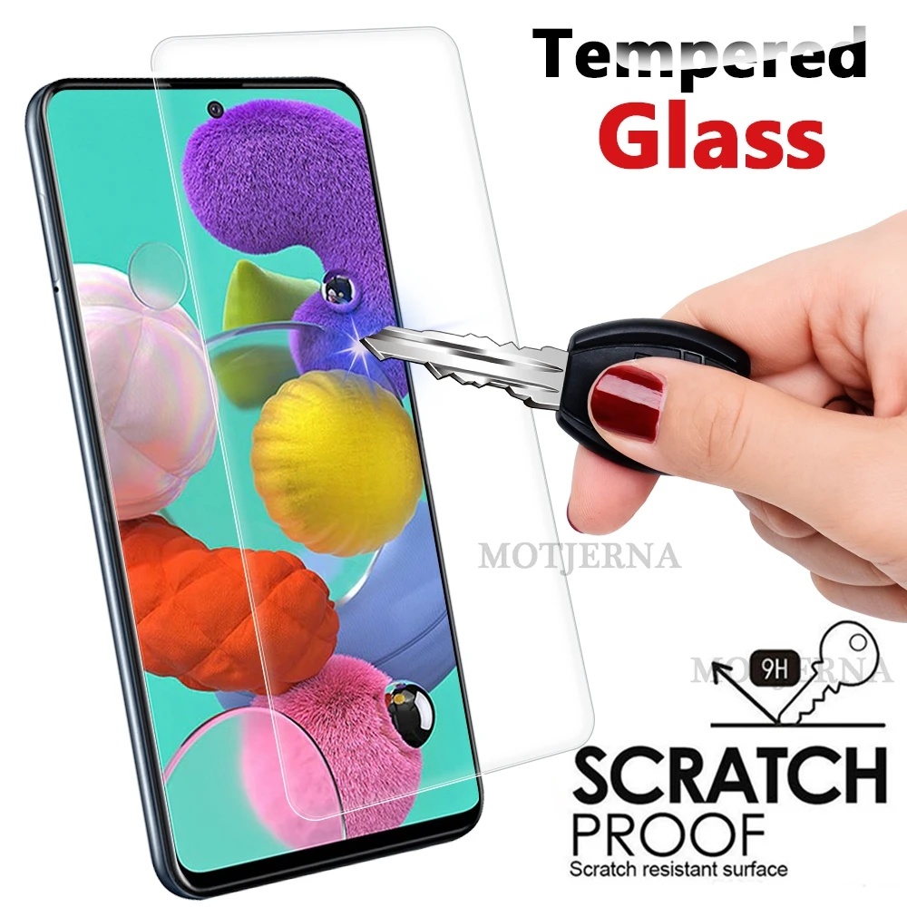 Для samsung Galaxy A51 A71 закаленное стекло для A50 A70 A60 Полное покрытие экрана защитное