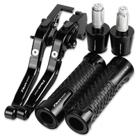 tmax 500 motorcycle aluminum brake clutch levers handlebar hand grips ends for yamaha tmax500 2001 2002 2003 2004 2005 2006 2007