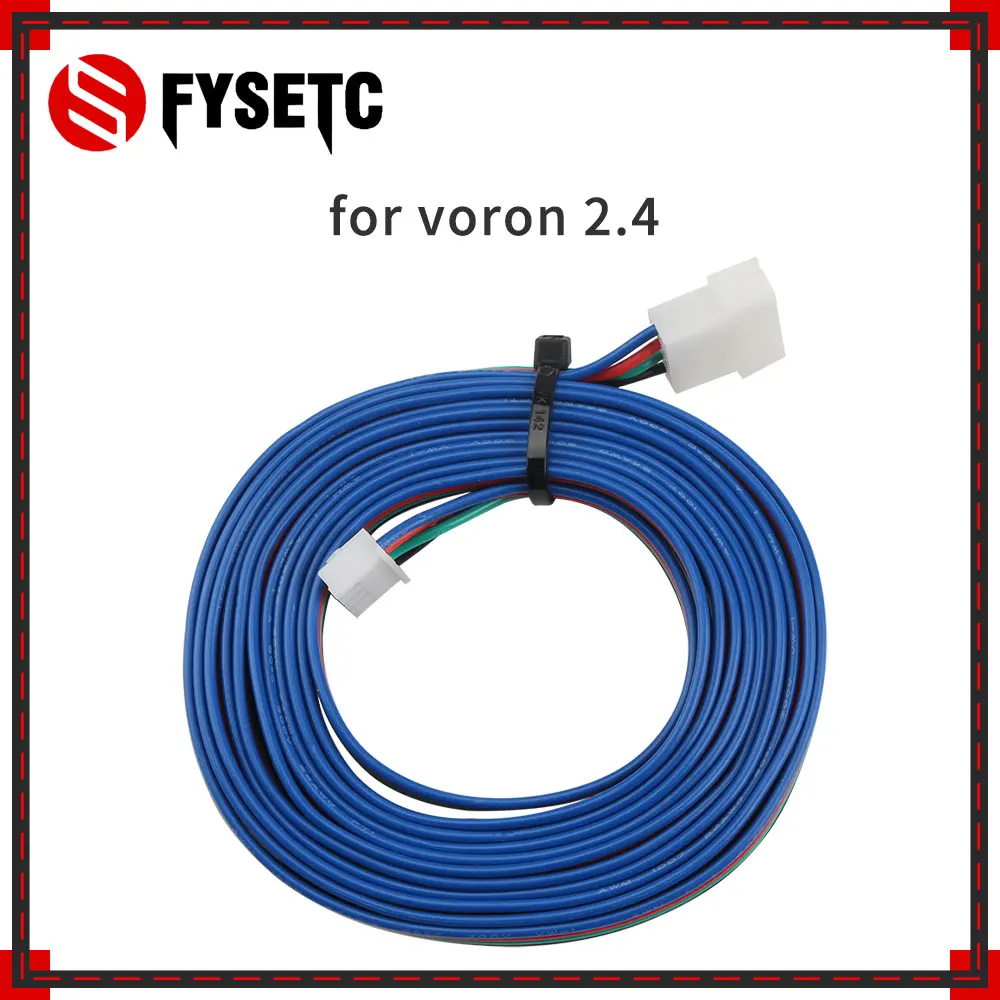 

FYSETC Voron 2.4 XH2.54 4P Motor Extension Cord Male To Female 2M 3D Printer Cable 3D Printer Accessories
