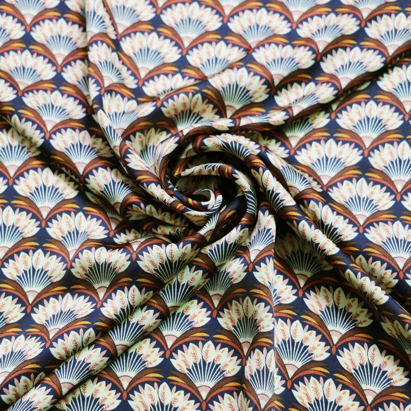 100 см * 145 японский веер материал мягкий шарф рубашка ткань сатин шифон|Ткань| |