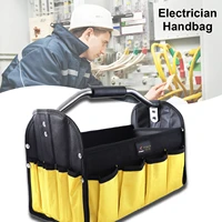2021yellow and black household product portable tool bag multifunctional electrician handbag dropship