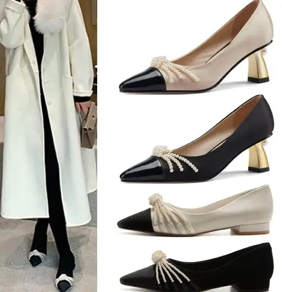 

Женские туфли из лакированной кожи Moraima, черные туфли на высоком каблуке 12/10 см, вечерние туфли-лодочки