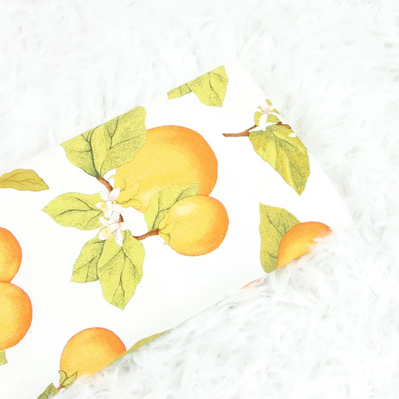 Высококачественная саржевая хлопковая ткань с фруктовым принтом tissus DIY сумка для