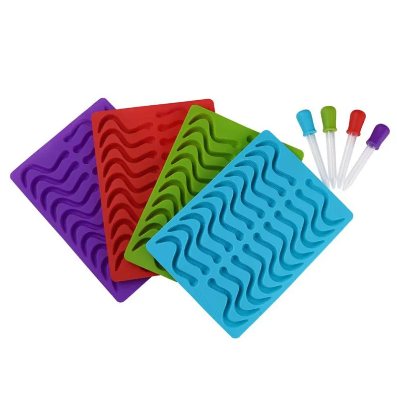 Силиконовая форма для мастики в виде дождевого червя 20 шт./партия | Дом и сад