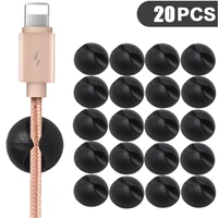 20Pcs Car Dashboard Phone Cable Manager Charger Line Clasp Fixed Clamp Desk Tidy Organizer Holder Auto Interior Accessories