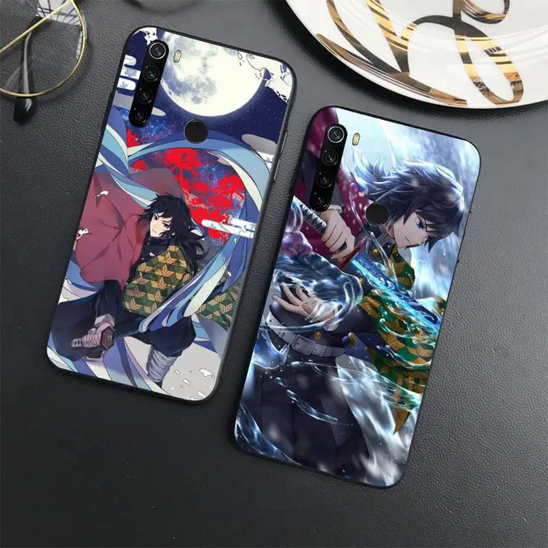 

Tomioka Giyuu Demon Slayer Phone Case For Xiaomi Redmi note 7 8 9 11 t s 10 A pro lite funda shell coque cover