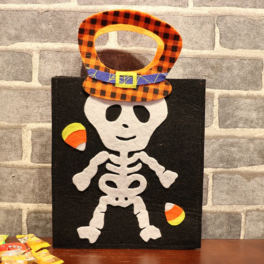 Сумка для конфет на Хэллоуин коробка симпатичная сумка из нетканого материала