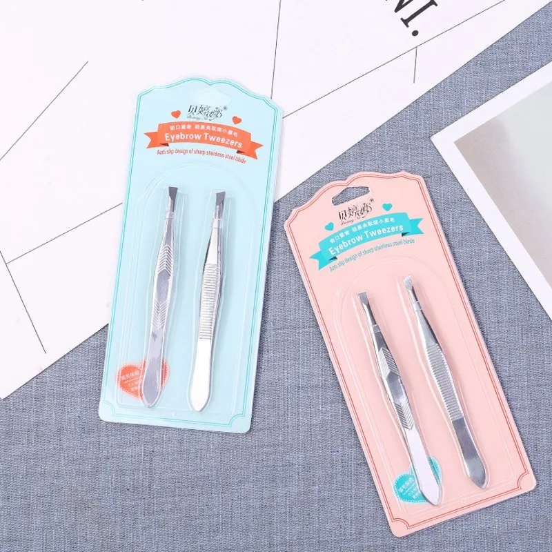 

Professional Stainless Steel Hair Removal Clip Eyebrow Face Hair Remover Tweezers Makeup Tool Pinset Eyebrow Trimming Clip