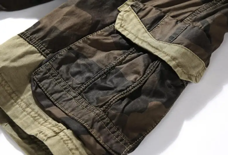 

2020 new fashion men summer camouflage cargo shorts camo tractical overalls bermuda masculina Knee Length pants w663