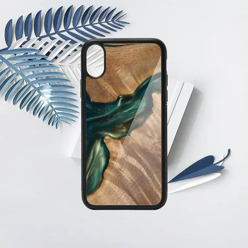 

Traveler Protective Wood Resin art Phone Case PC for iPhone 11 12 pro XS MAX 8 7 6 6S Plus X 5S SE 2020 XR
