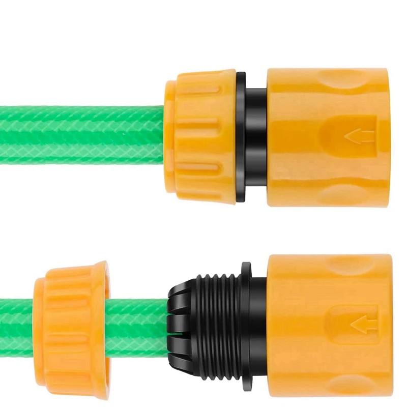 

GTBL Garden Hose Quick Connector Kits 3 Pcs Snap on Hose Splitter (3 Way) 1/2 Inch 9 Pcs Hose End Quick Connector Fitting