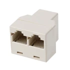 Соединительный адаптер RJ45 CAT5 CAT5E Network Ethernet 1to2