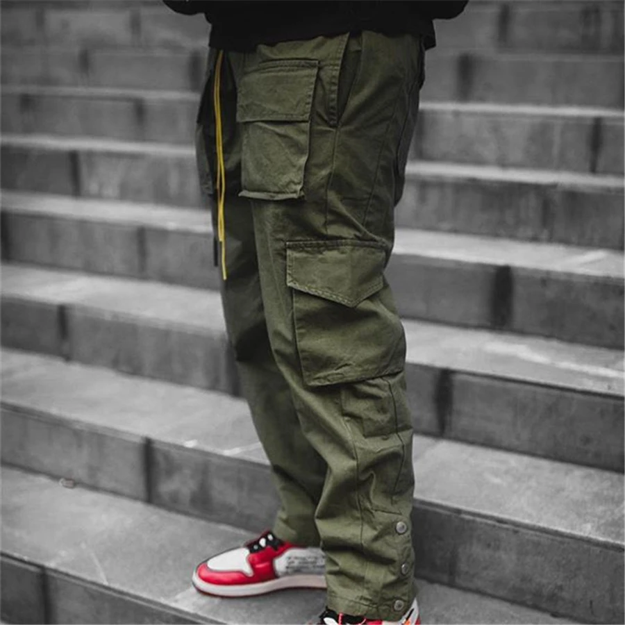 

Cargo Pants Men 2021 Hip Hop Streetwear Jogger Pant FashionTrousers Gyms Fitness Casual Joggers Sweatpants Men Pants