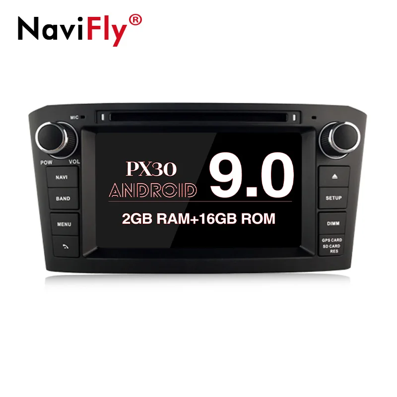 2GB-16GB-4 CORE-B 2 Din Android 9,0 авто gps навигации для Toyota Avensis T25 2003 2004 2005 2006 2007 2008 автомобильный dvd-радиоплеер - Цвет: 2GB-16GB-4 CORE-B