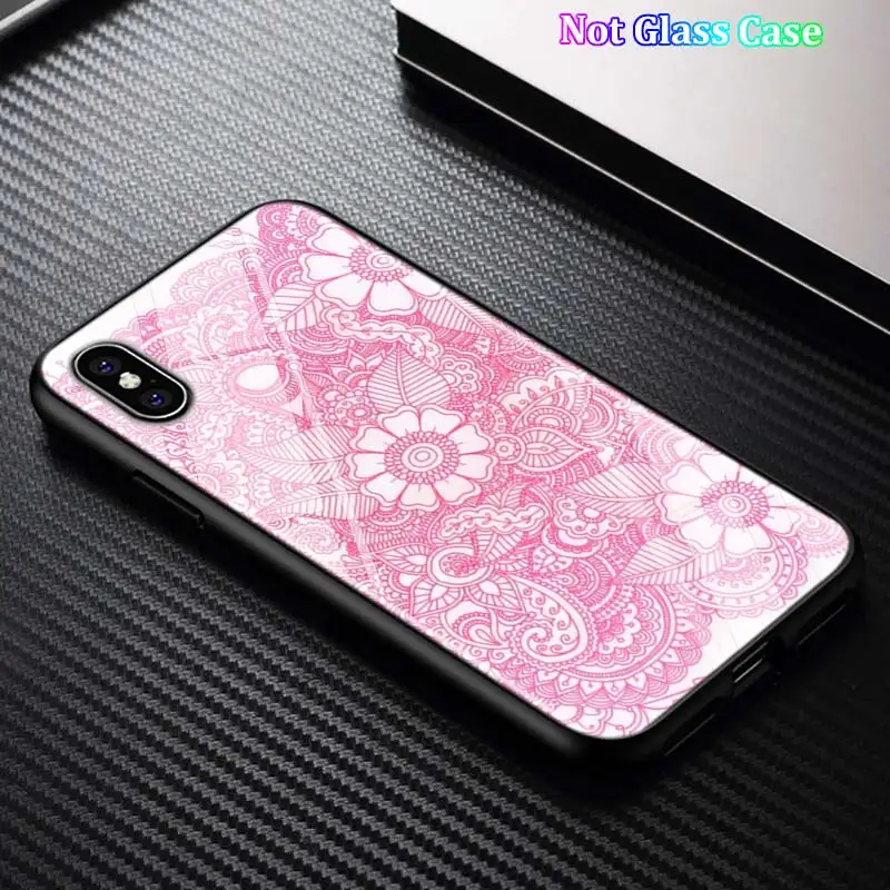 Черный чехол Мандала чакра Йога для iPhone 11 11Pro X XR XS Max для iPhone 8 7 6 6S Plus 5S 5 SE глянцевый чехол для телефона