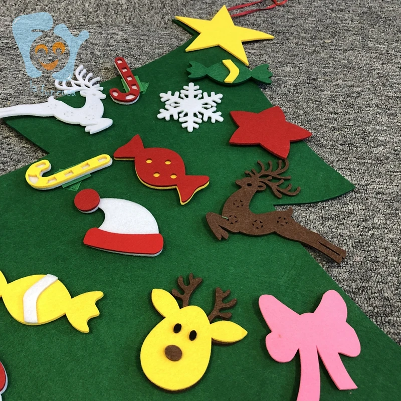Дети Todder Войлок Рождественская елка игрушка 30 шт. украшения DIY домашний магазин