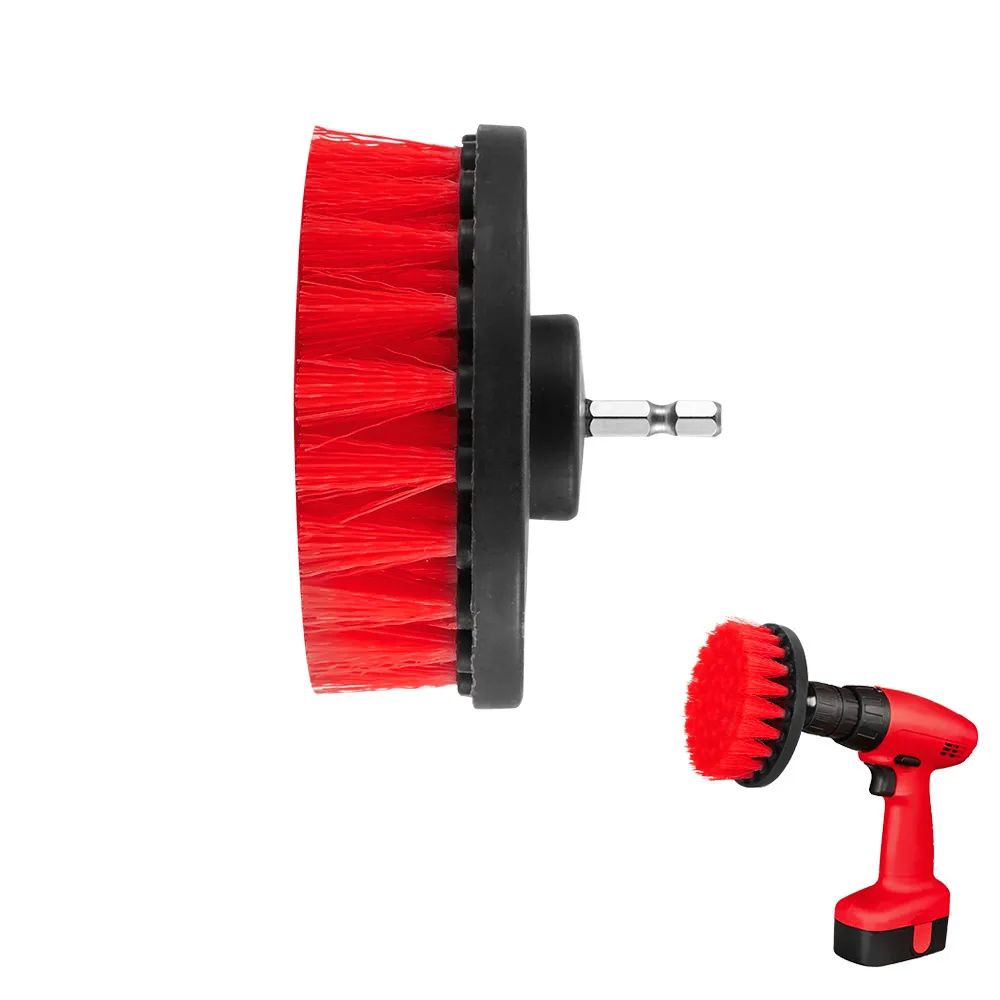 Щетка для чистки дрели 4 дюйма мощная щетка кожи пластиковая деревянная мебель