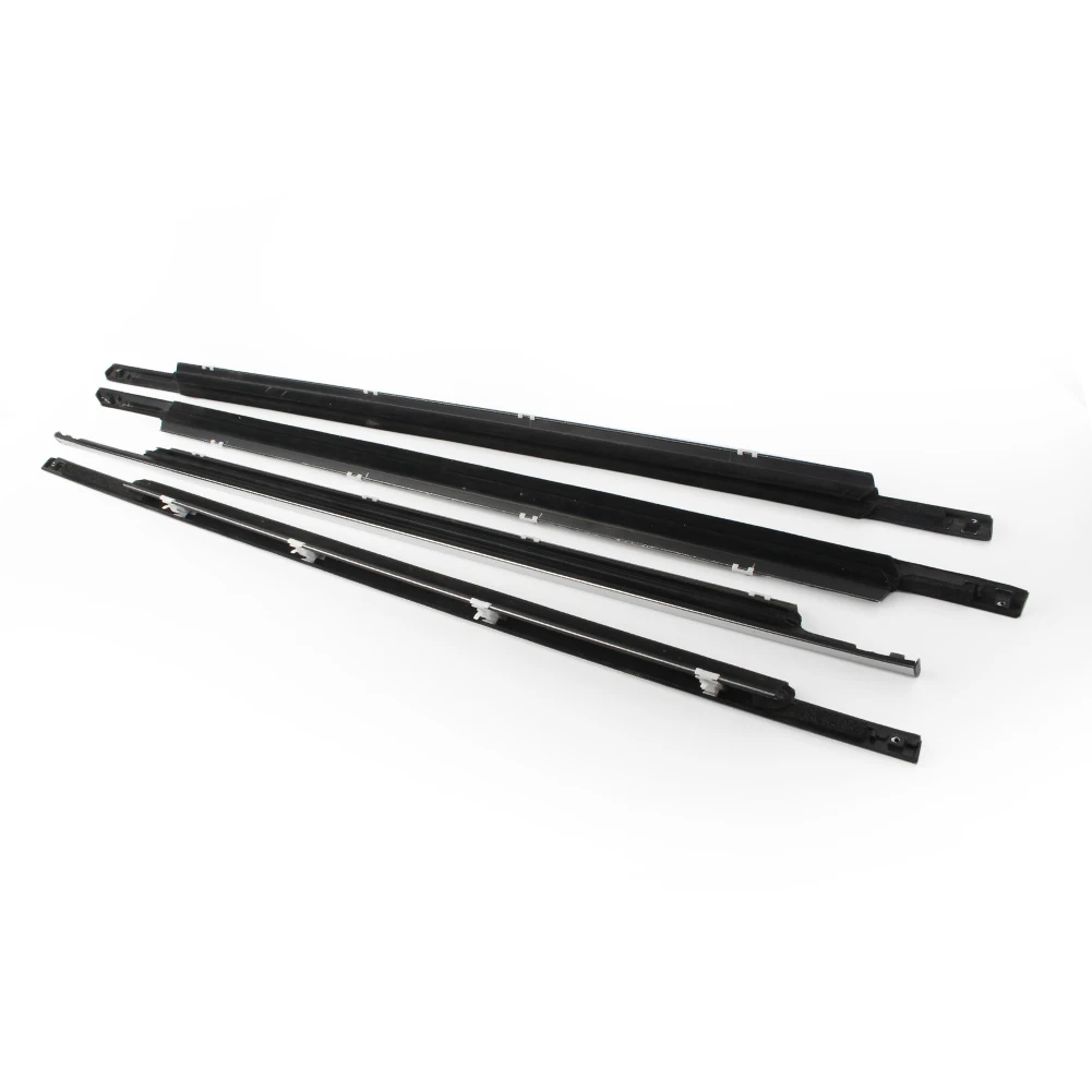 4 шт. Weatherstrips окна литья Накладка дверного уплотнителя ремень для Ford Edge 2008 2009 2010 2011 2012 2013 Chrome спереди и сзади комплект