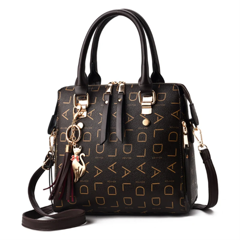 Популярная женская сумка с принтом на плечо роскошная дизайнерская