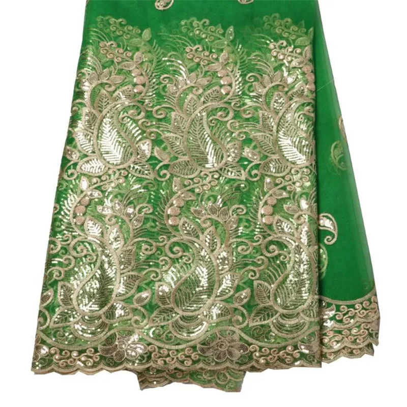 African Handcut Lace Fabric With Sequins Embroidery Tulle Voile Hot Sale Organza | Дом и сад