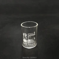 5pcs beaker in low form without spoutcapacity 5mlouter diameter22mmheight24mmlaboratory beaker