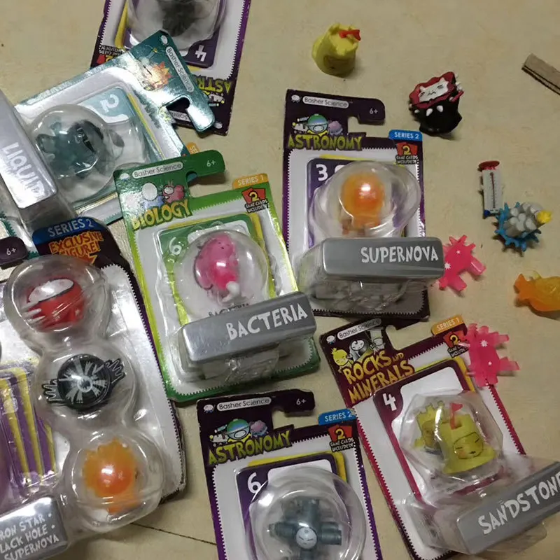 

1pcs Fashion figure model boys toys astronomy supernova biology bacteria cute anime collection car Decorate
