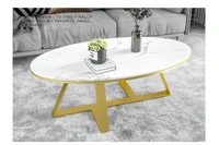 simple nordic marble coffee table modern light luxury net red personality creative small apartment living room oval tea table