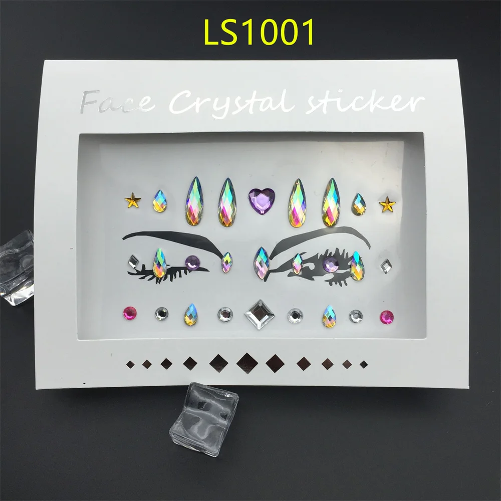 Face Gems Rhinestone Temporary Tattoo Jewels Festival Party Body Eyes Glitter Stickers Flash Mermaid Temporary Tattoos Sticker