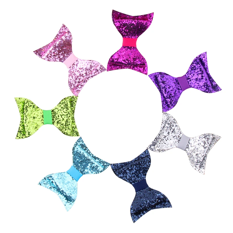 1 шт. детские заколки для волос с большим блестящим бантом |