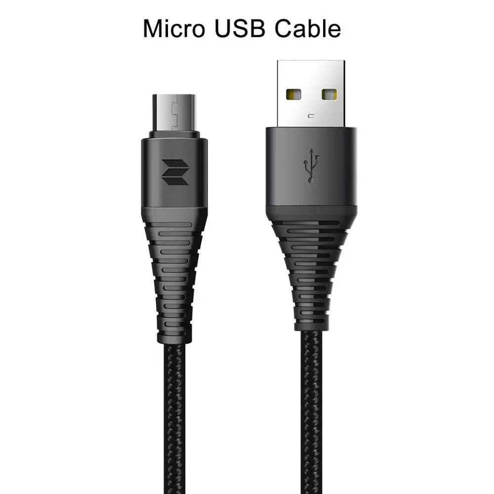 Black Micro ROCK 3 в 1 высокопрочный usb type C Micro USB и зарядный кабель для iPhone, телефонный кабель для iPhone зарядное устройство usb-c шнур провод - Цвет: Black Micro