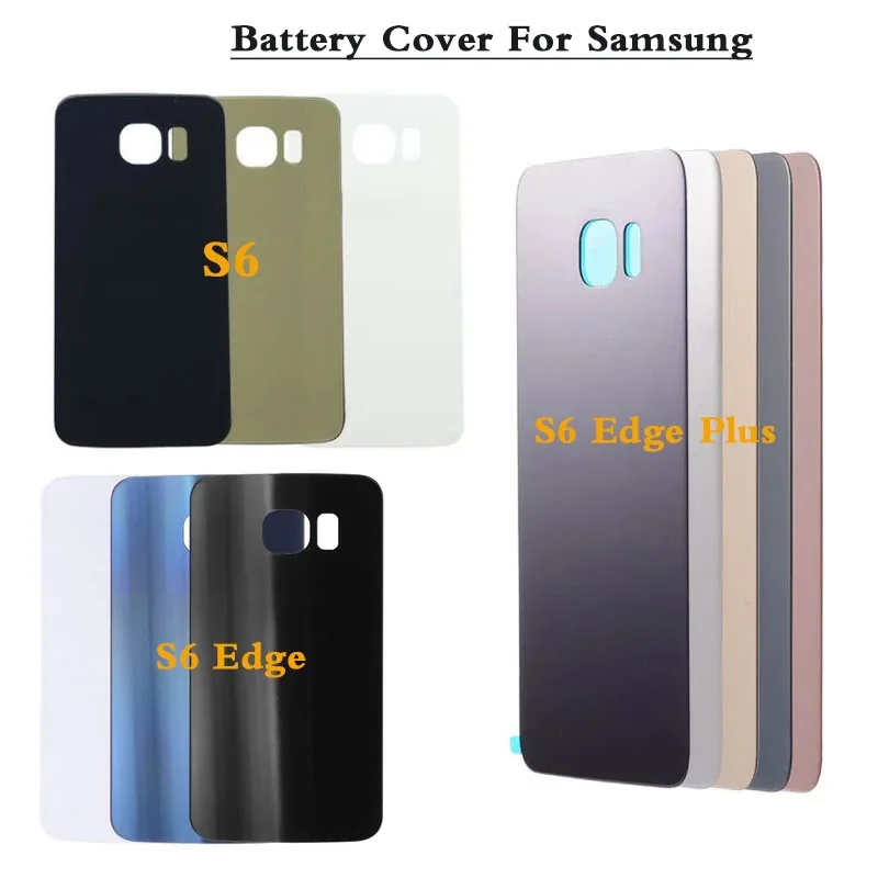 Задняя крышка для Samsung Galaxy S6 Back G920 аккумулятора корпус Edge G925 S6Edge Plus G928 задняя +