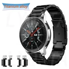 Ремешок из титанового сплава для Huawei Amazfit GTR 47 ммGT2 ProGT2 46 ммGalaxy Watch 3 45 мм, аксессуары для смарт-часов, ремешок
