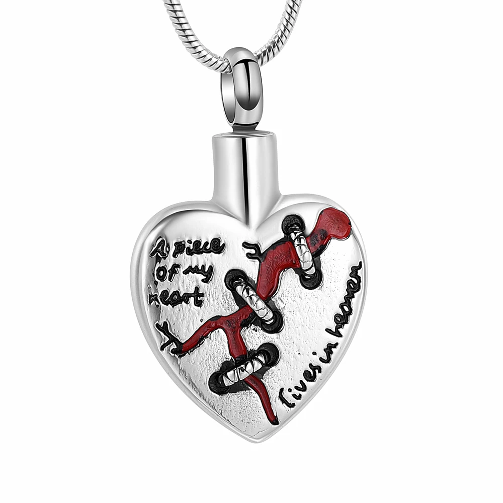 Медальон сердце памятный кулон для праха урна Сердце ожерелье ювелирные изделия