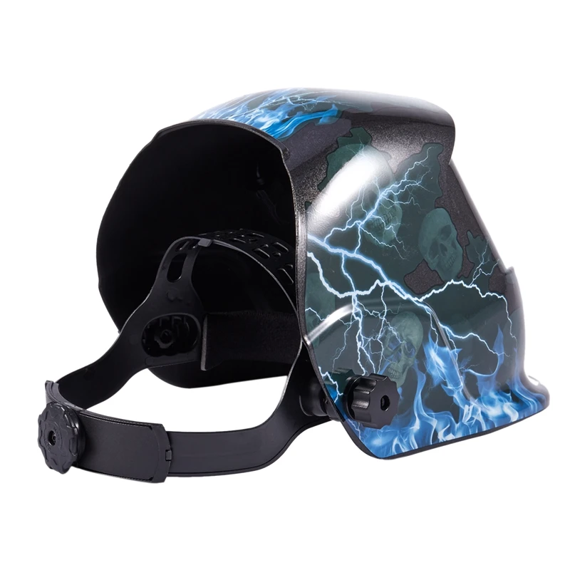 Welding mask helmet Solar energy automatic (solar use for refill) Facial protection accessories Blue flash | Инструменты