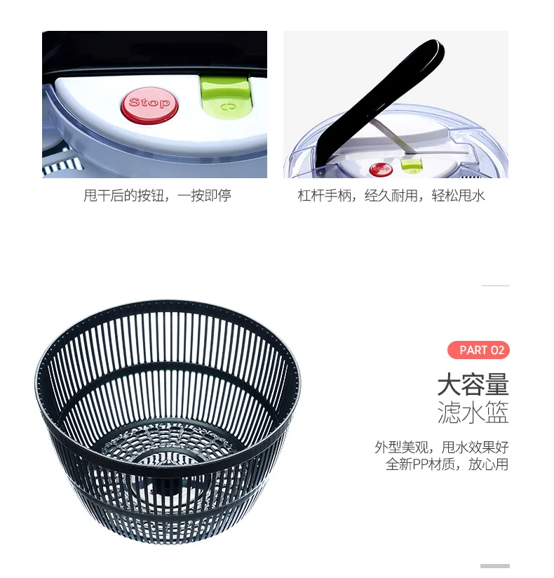 Домашний пресс тип Салат Овощной Шейк сухой Дегидратор для кухни салат очистки