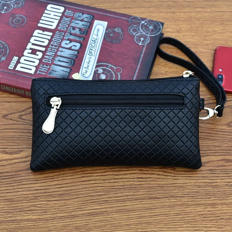 

L Women's Purse Brand Designer Luxury Long Wallets Evening Clutch Female Bag Ladies + Box