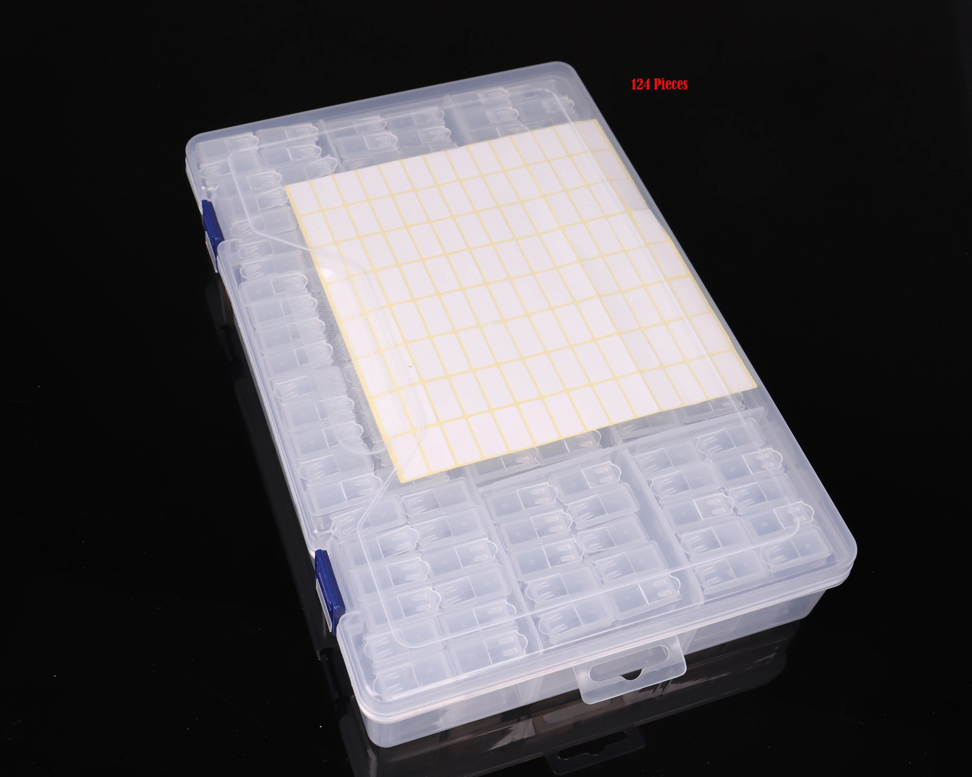 New 124 grid 5d Diamond Painting Box Tool Big Plastic Storage Tools Kit Full Square Accessories Embroidery | Дом и сад