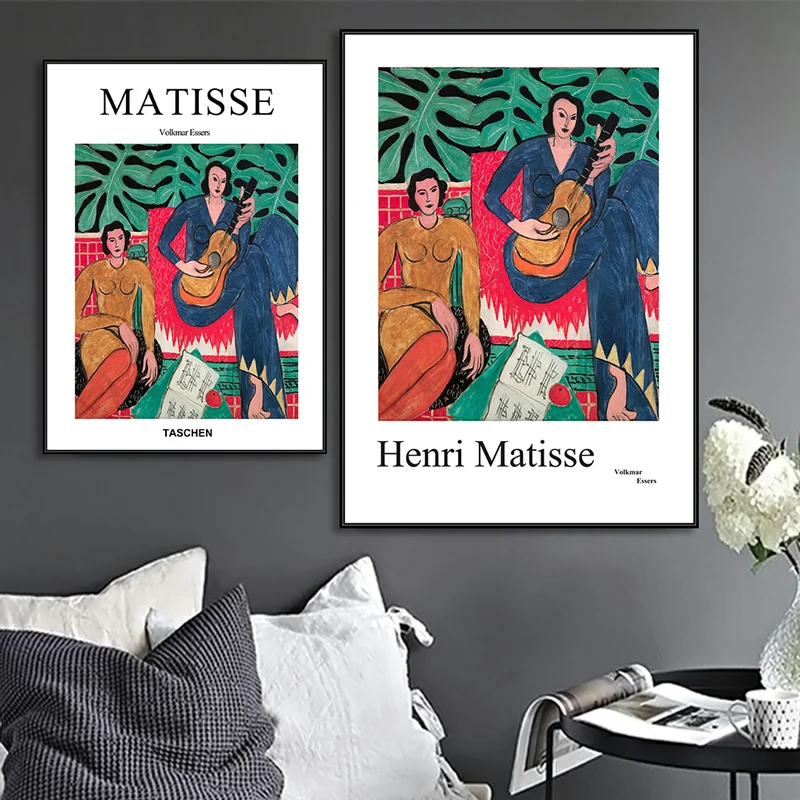 Матиссом Taschen Vogue Плакаты и принты гитары портрет девушки настенный
