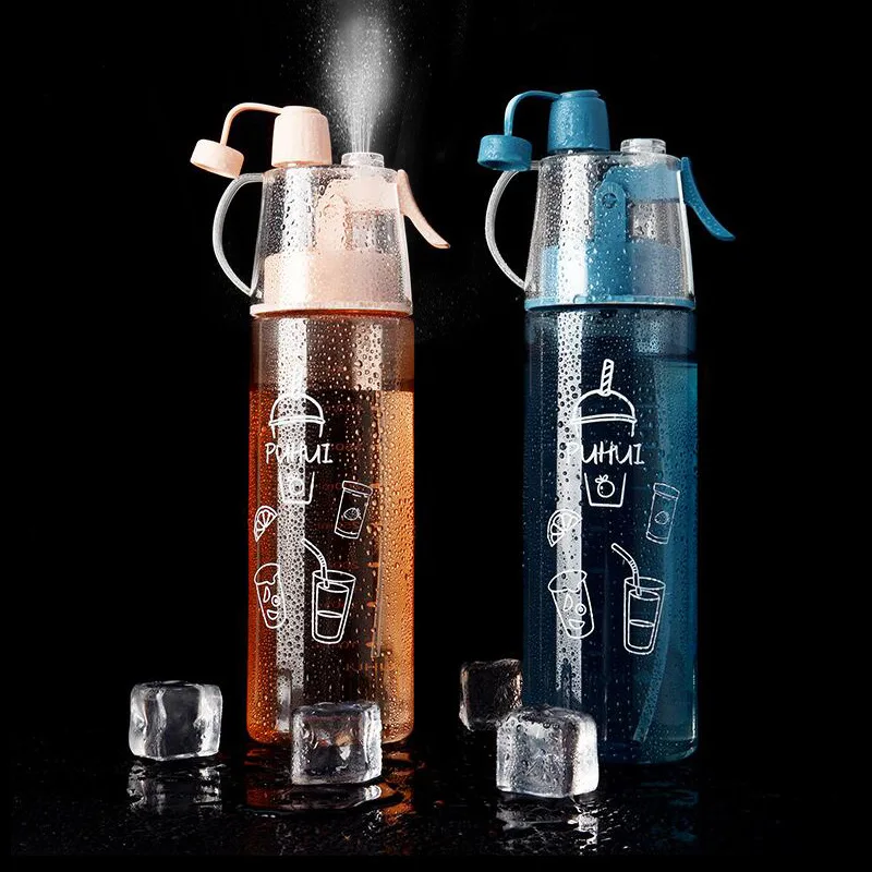 

Summer Must-Have Spray Bottle Multifunctional Sports Bottle, Portable Anti-Fall and Leak-Proof Thermos