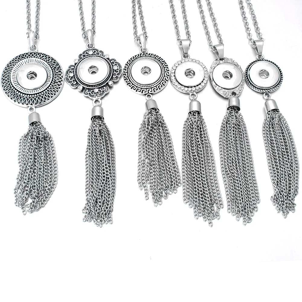 Женское винтажное ожерелье с кристаллами и металлической кисточкой 18 мм|jewelry for