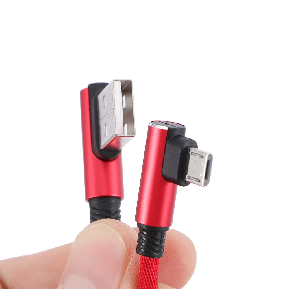 Usb кабель типа C для быстрой зарядки USB Micro двойной локоть Samsung Xiaomi Huawei Data игровой