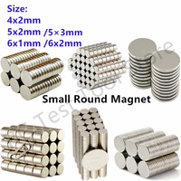 20 50 100 200pcslot 4x2 5x2 5%c3%973 6x1 6x2mm magnet hot small round magnet strong magnets rare earth neodymium magnet