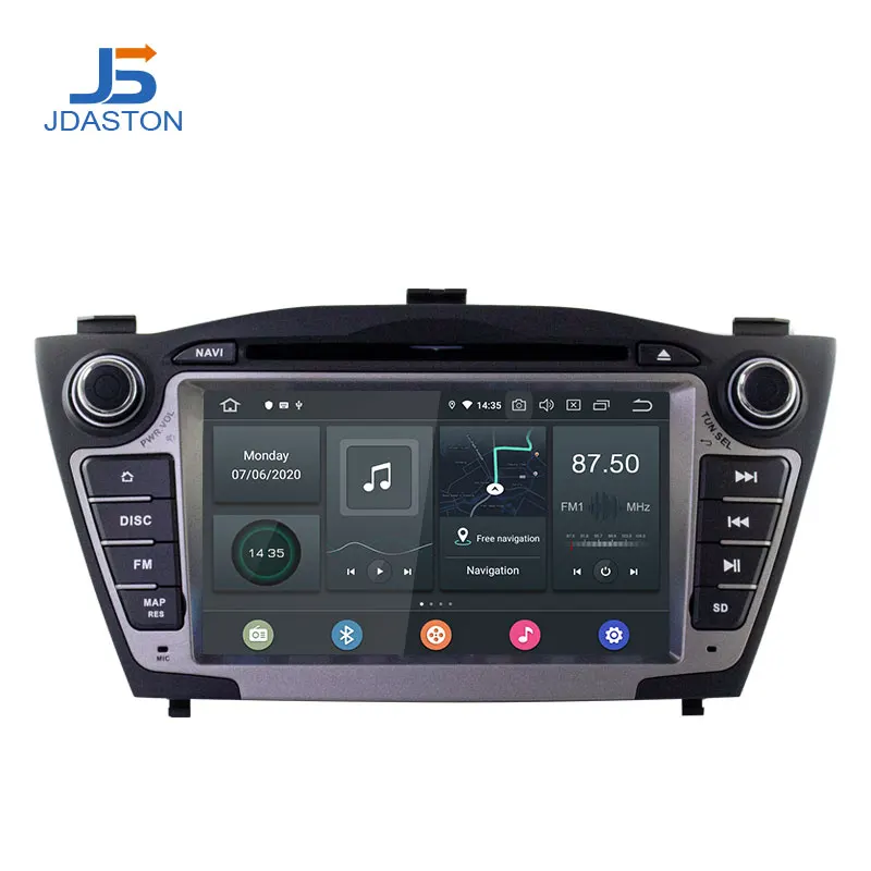 Автомобильный DVD-плеер JDASTON Android 10 для Hyundai IX35 TUCSON 2009-2013 мультимедийный плеер с