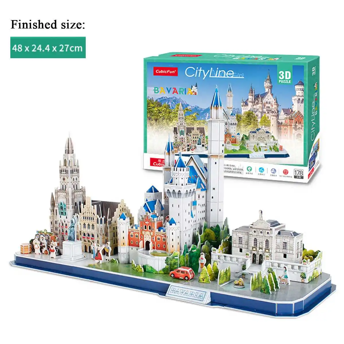 

DIY Craft Paper Puzzle Model Architecture Model City London Paris Moscow 3D DIY Education Toys Handmade Adult Puzzle Game