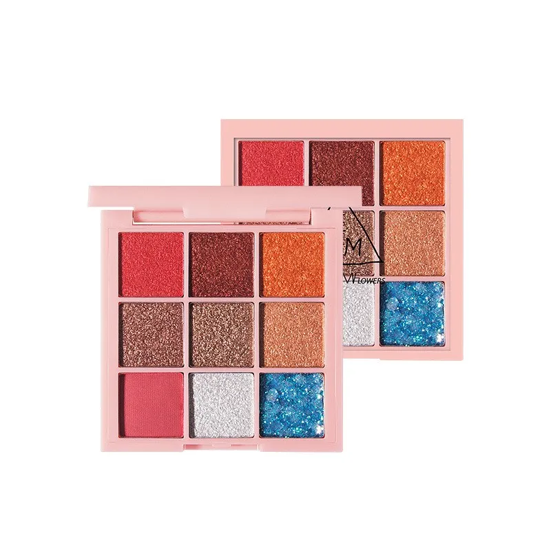 9 Color Nude Shining Eyeshadow Matte Makeup Glitter Pigment Smoky Eye Shadow Lasting-Effect Waterproof Cosmetics |