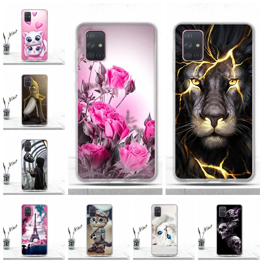 Чехол для Samsung A71 силиконовый чехол-накладка Galaxy A7 1 A715F чехол телефона защитный