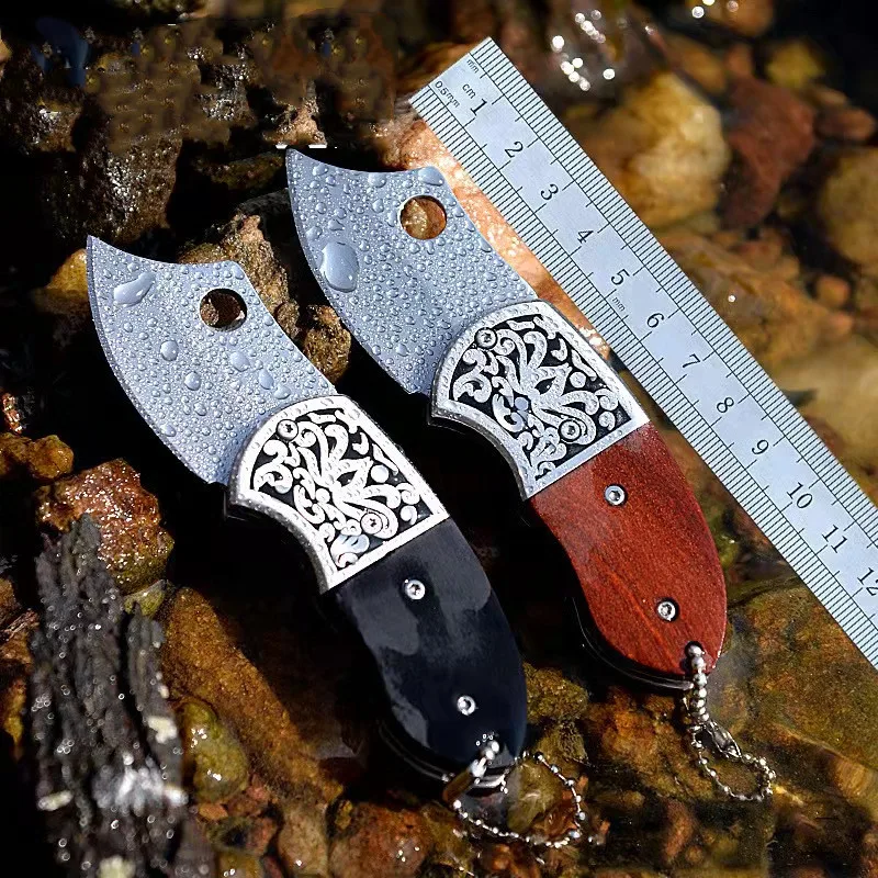 

Outdoor Mini Knife Folding Knife Self-defense Pocket Knife Portable Pocket Pattern Fruit Knife Collection Knife