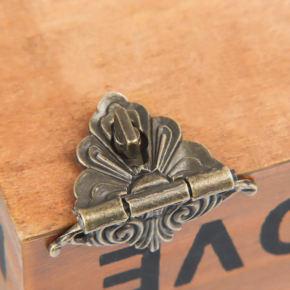 Специальная маленькая коробка упаковочная Пряжка античный деревянный замок